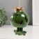 Ceramics bell "Royal Frog" 7.8x8.9x9.6 cm