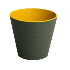 Горшок пластиковый Live-in-green с вкладкой «Конус», d=22.5 см, 6 л, цвет нефрит