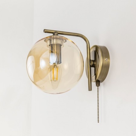 Sconces Citilux "Tommy" CL102313, 15x20 cm, 1x40W, E14, brown color-4