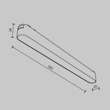 TREECH TECHNICAL TR080-1-18W4K-W, 16W, 33x2.5x2.8 cm lamp, LED, 1200LM, 4000K, white color-6