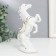 Souvenir Ceramics "Horse on the Highs" White with gold, 16x9x4.8 cm