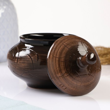 Sugar "Ornament" 0.35l / 11x11cm, old-1