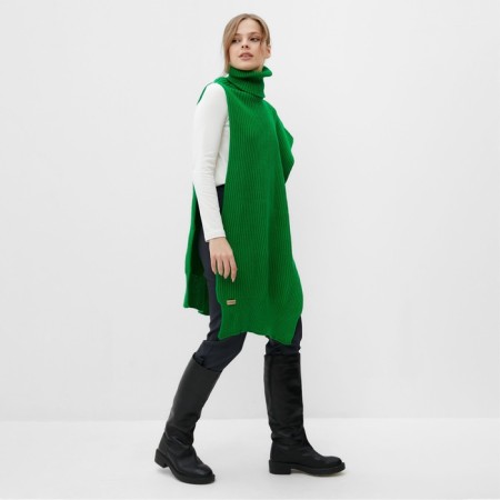 Minaku transformer snood, rr 56-58, emerald color-2