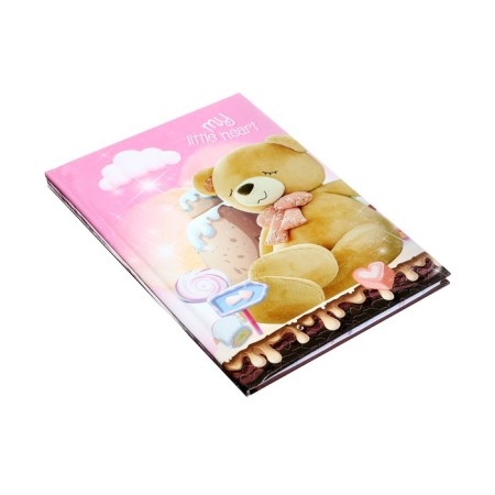 Notebook in a gift box, on a lock, A6, 50 sheets, line "Bear", mix-4