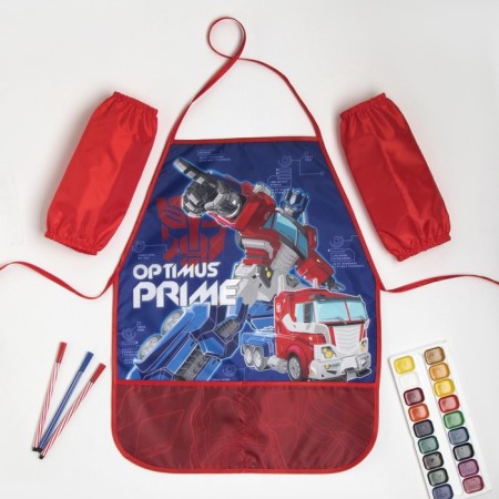 Apron with children "Optimus Prime", transformers, 49x39 cm-7