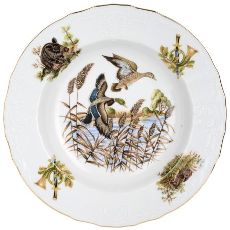 Deep plate Bernadotte "Hunting plots", 23 cm-1