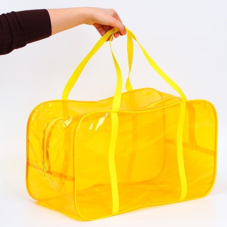 Bag in the hospital 30x50x25, color PVC, yellow color-4