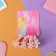 Hair gum "Pink overflow" (set 4 pcs) flowers, pink
