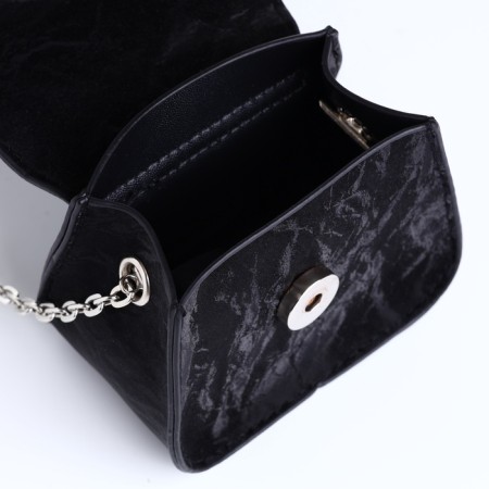 Female bag on a magnet, black color-7