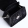 Female bag on a magnet, black color