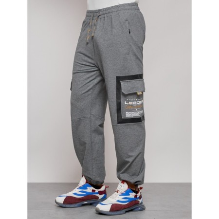 Sports male pants, size 48, gray color-9