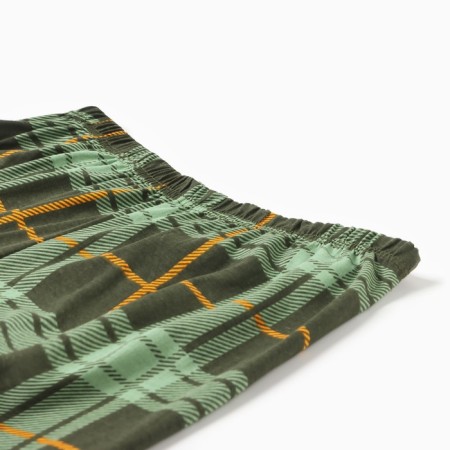 Set (T -shirt/pants) male, green/cage, size 46-8
