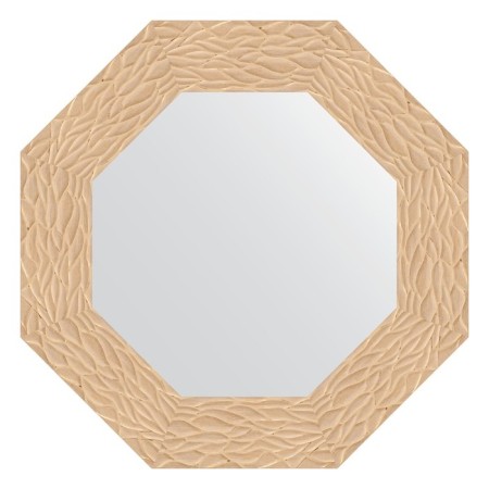 Mirror in the baguette frame, gold dunes 90 mm, 56.6x56.6 cm