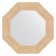 Mirror in the baguette frame, gold dunes 90 mm, 56.6x56.6 cm