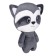 Soft toy "Raccoon", 21 cm