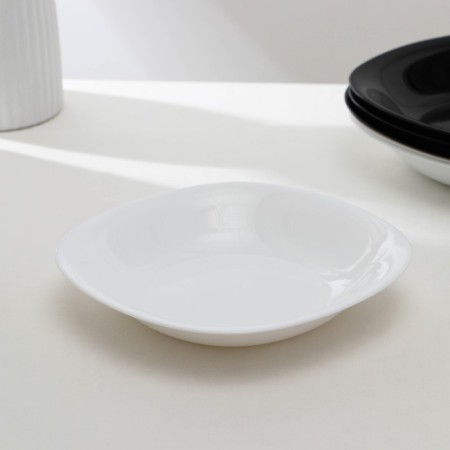 Table Luminarc Carine White & Black, glass ceramic, 18 objects, white and black color-1