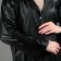 A raincoat adult cloak "Nature has no bad weather", size 42-48, color black