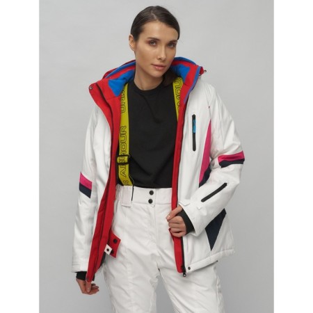 Ski suit female, size 50, white color-8