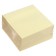 Block with a sticky edge of 76 mm x 76 mm, 400 sheets, pastel, yellow