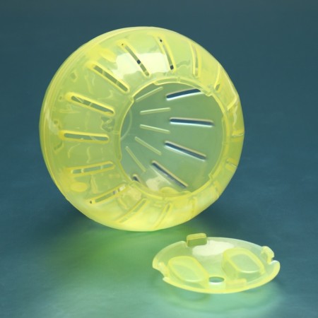 A ball for rodents 10 cm, yellow-1