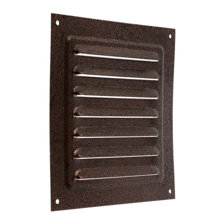 Ventilation grate Zein luxury RM1717M, 175x175 mm, with a grid, metal, copper antique-4
