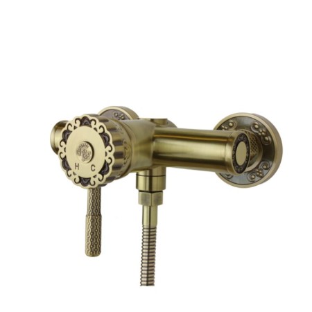 Bronze de Luxe Windsor 10123 shower mixer, one -rowing, without spout, watering can, bronze-1