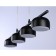 Suspended lamp with a change of lamp Ambrella Light, Techno, TN71039, GX53, Black Color Black