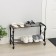 Standard shoe stand, 2 tiers, 60 × 30 × 40 cm, black color, mix