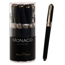 Ballic handle BrunovisConti. Monaco, node 0.5 mm, blue rod, black body
