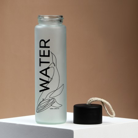 Water bottle, glass, color mix, 350 ml-3