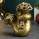Figure "Snake with flowers" Old gold, 7x7x5cm