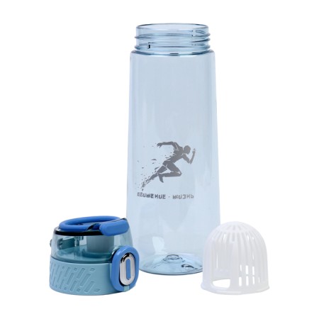 Water bottle, 750 ml, "movement - life", blue-1