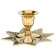Climb "leaf" per 1 candle, brass 9.5x9.5x6 cm