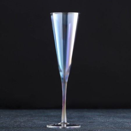 Glass glass for champagne "Fusion", 200 ml, pearly color