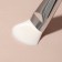 Silver masks brush, with a spatula, 14 (+/- 1) cm, silver/white color