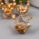 Decor for creativity Metal "Crown in diamonds" gold, rhinestones 1.8x2.3x2.3 cm