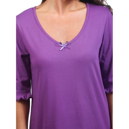 Female shirt, size 44, purple color-5