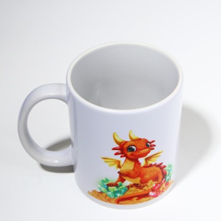 Ceramic mug "Talisman", 320 ml, white color-3