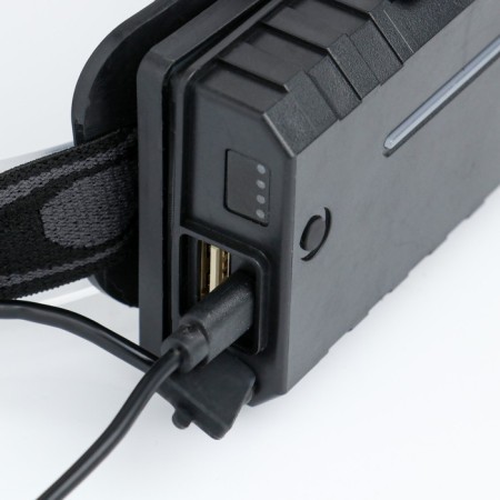 Battery -off flashlight, 50 watts, 1000 lm, 6000 mAh, LED P70, 5 modes, from USB-5