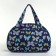 Women's road bag with lightning, external pocket, blue color