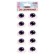 Eyes, set 10 pcs., Size 1 pc: 11.6 × 15.5 mm, purple color