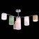 Ceiling EVOLUCE lamp. Sle300602-07. Essenza. 7x40 watts, E14, 91x91x46 cm, chromium color