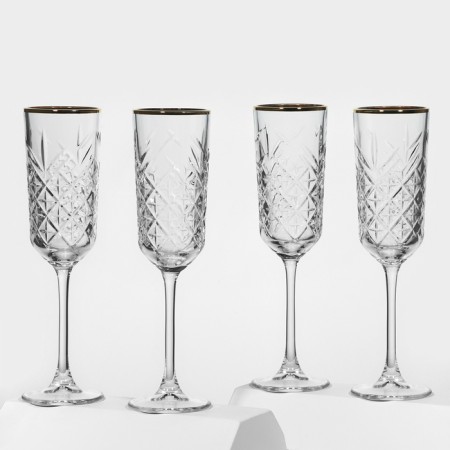 Timeless glass glasses set, 175 ml, 4 pcs