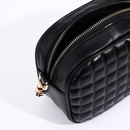 Bag Cross-Bodi with a zipper, black color-5