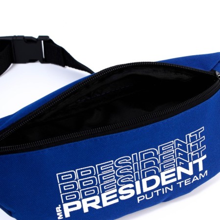 Bag on the belt "Putin Team", 32 x 8 x 15 cm, base, lightning department, blue-1