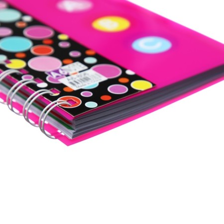 Notepad on the crest A6, 100 sheets, line, plastic cover, with dividers "Style", mix-5