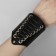 Bracelet Skin "Cuff" on lacing, black-silver color