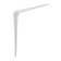 Bracket, 250x200x0.9 mm, metal, white, 1 pc.