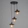 Economic light "Arten" 3x40W E27 black 38x26x15-78 cm.