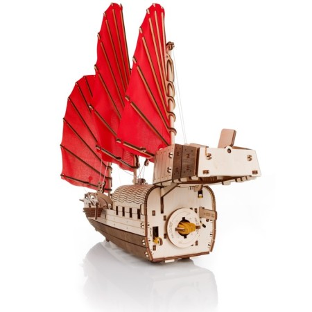 A prefabricated model of wood “Ship with sails. Junk"-10